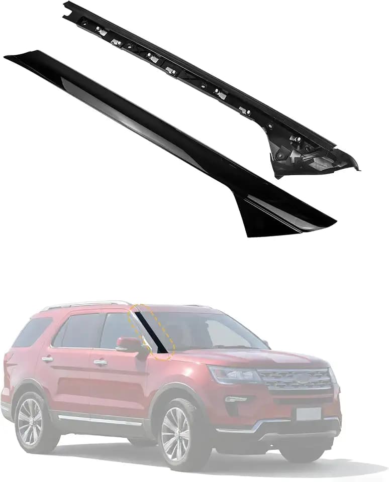 Flecto A-Pillar Molding Trim Outer & Inner Bracket Front Right Passenger Side Compatible with Ford Explorer 2011-2019, Replaces 926-451 BB5Z-7803137-AB