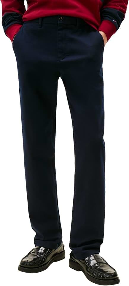 Tommy Hilfiger Herren Chino Hose Denton Brushed Twill Straight Fit