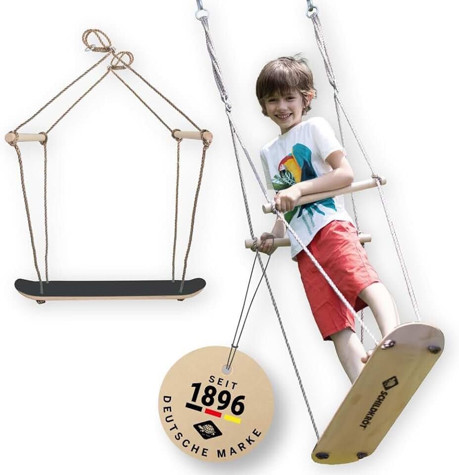 Schildkröt Skateboard-Schaukel für Garten, Balance & Spaß