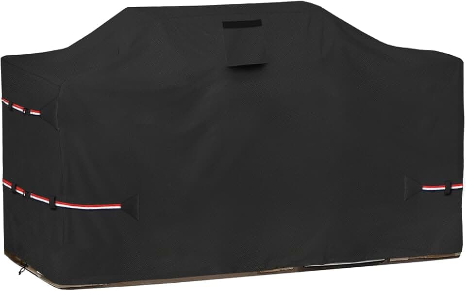 Bitubi 98 Inch Island Grill Cover - 600D Heavy Duty Waterproof All Weather Protection Extra Large Grill Cover,Black