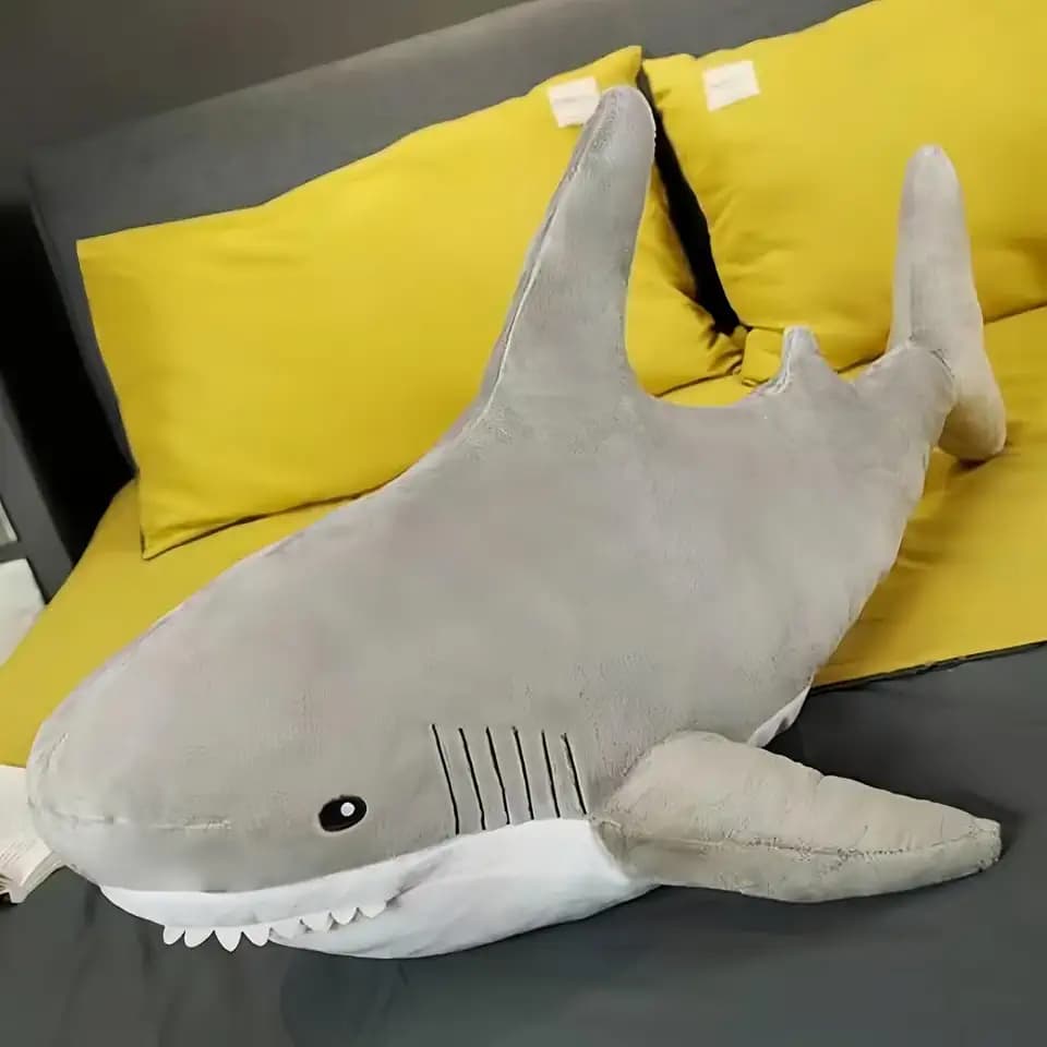 Ryttir XXL Giant Shark Stuffed Animal, Chubbier Shark Pillow Plush Body Pillow, Perfect Christmas Stress Relief Gift for Kids & Women
