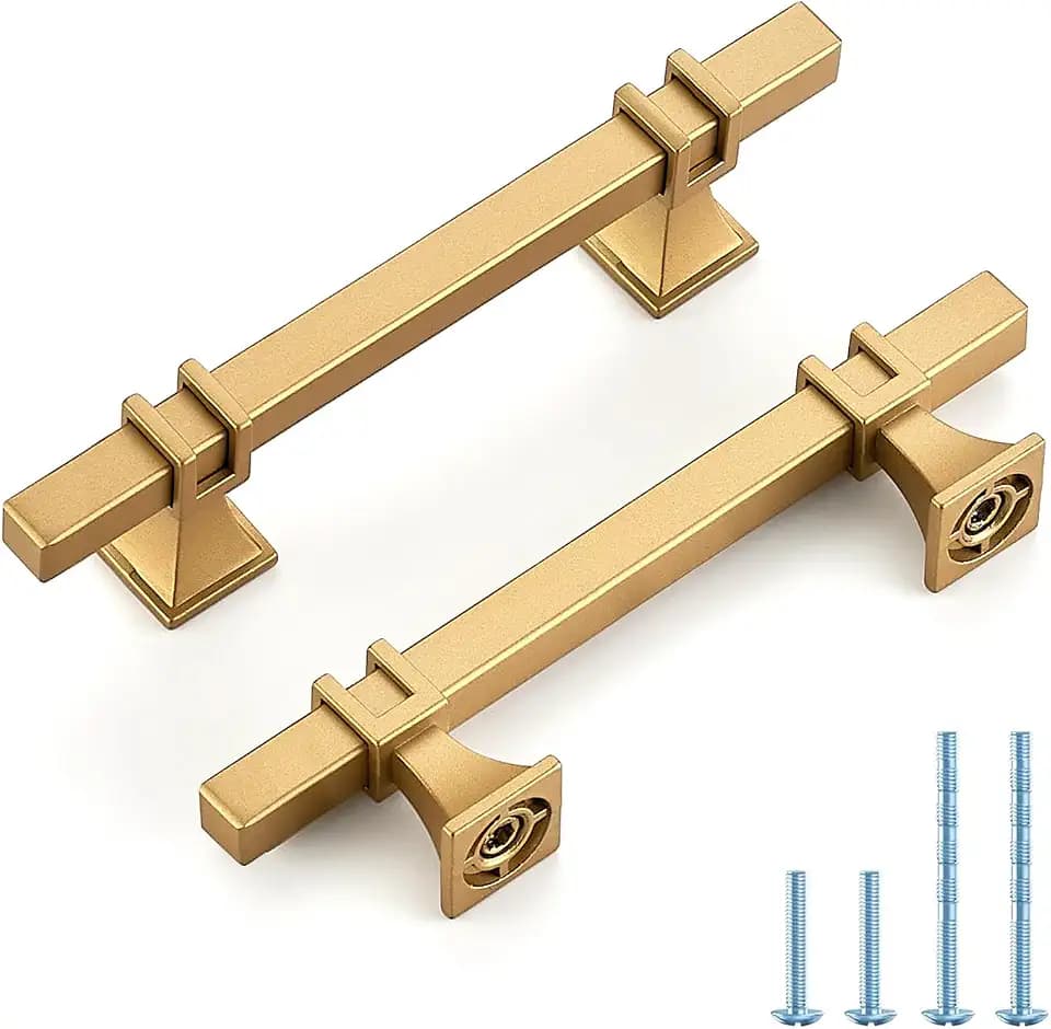 HOME EDIT Gold Pulls Cabinet Handles 3-3/4 Inch 30 Pack
