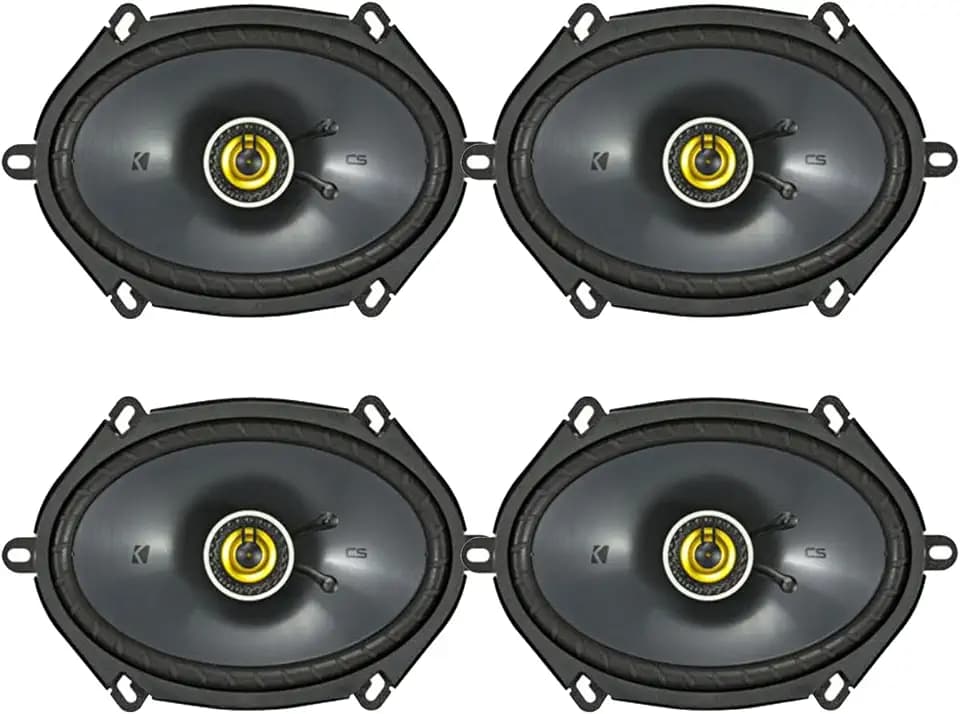 KICKER 6x8 225 Watt Max Power 4 Ohm 2-Way Car Audio Speakers (Qty 4)