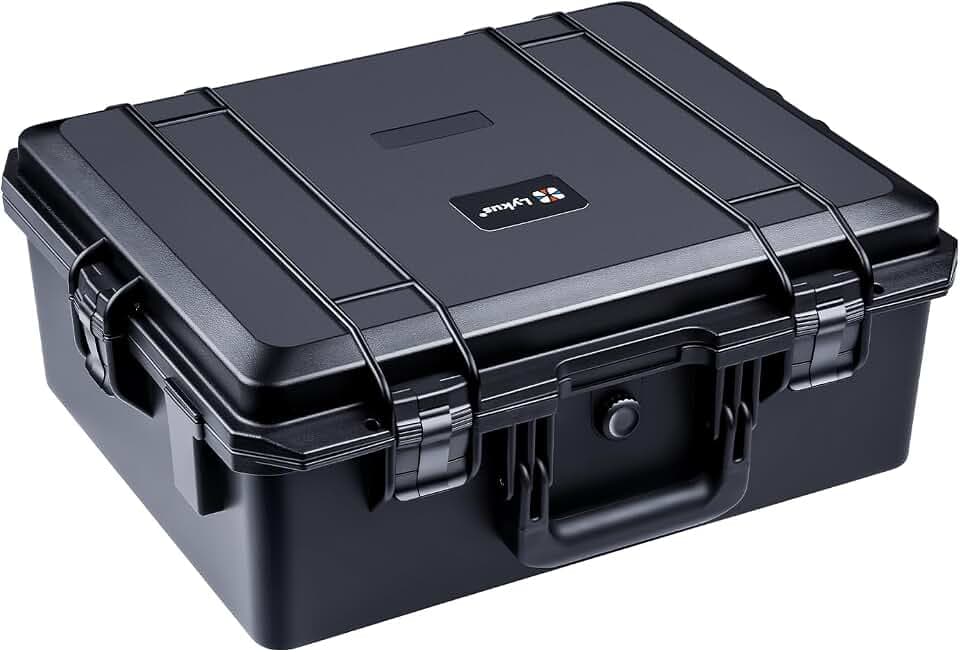 Lykus HC-5020 Wasserdicht Koffer mit Schaumstoff, Innengröße 45x34,6x18cm