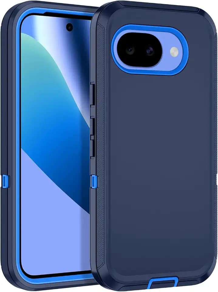 for Google Pixel 10A Case Heavy Duty Protective Shockproof Dropproof 3-Layer Full Body Protection [Without Screen Protector] Tough Rugged Cover for Pixel 10A,Navy Blue