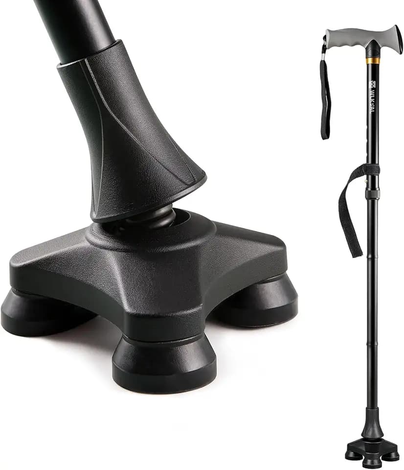 Walking Cane for Men & Women, Collapsible Self-Standing Cane
