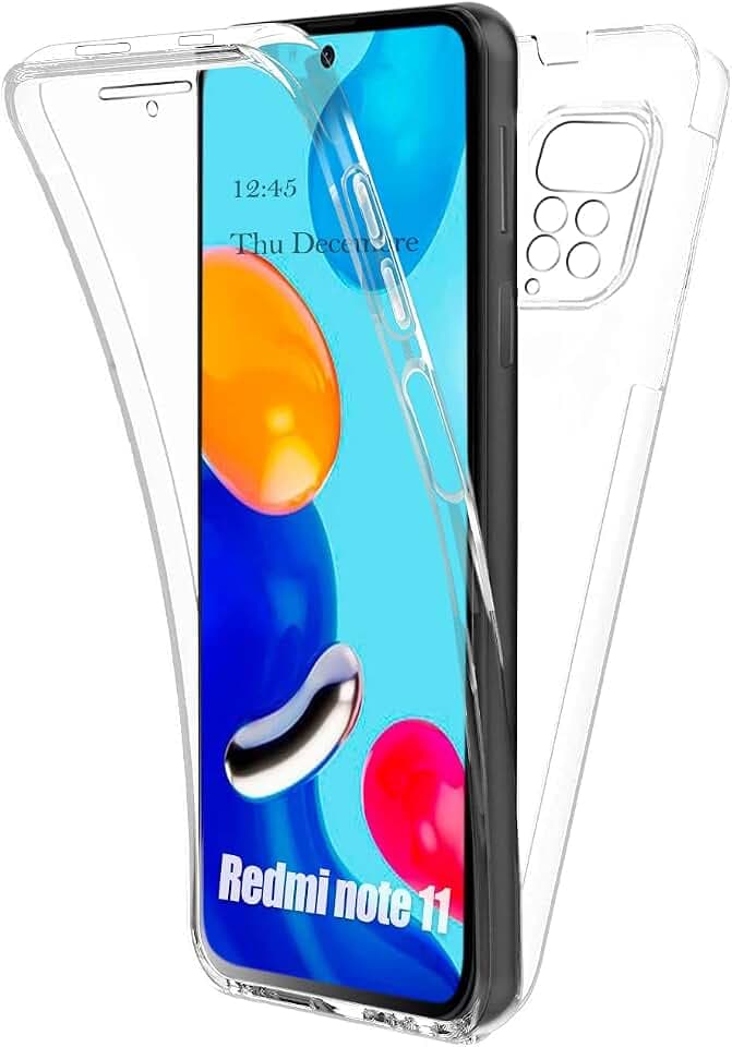 AURSTORE Hülle für Xiaomi Redmi Note 11, Redmi Note 11 S, 4G, Vollständiger Schutz für Vorder- und Rückseite aus Hartschalenmaterial, Schutzhülle für Tasche mit Touchscreen 360 Grad Schutz