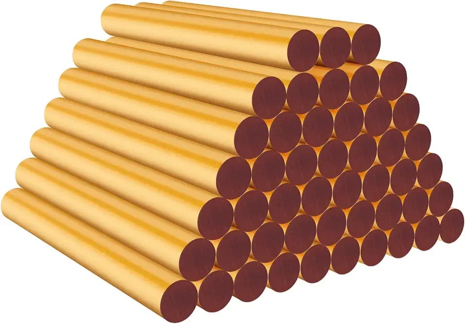 ENPOINT Metallic Gold Hot Glue Sticks, 24 PCS Full Size Hot Melt Glue Sticks Colored, Craft Adhesive Waxing Sticks for Wedding Cards, Sealing, Decoration, Art, DIY, 4" Long x 0.43" Dia