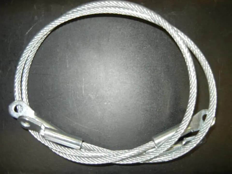 Replacement Tree Stand Cables. PVC Clear Coated Wire Rope. Zinc Plated Steel Fitting with 1/4″ Hole. Length Expressed as (Center to Center of Hole) 2 PER Pack