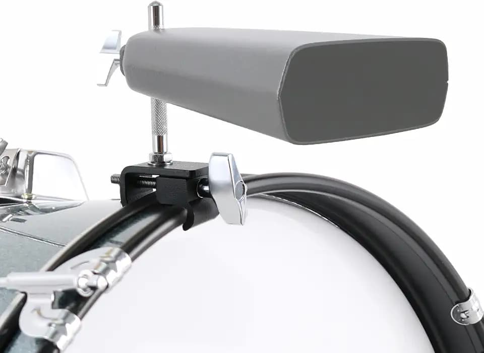 EASTROCK Bass Drum Cowbell Clamp,Silver