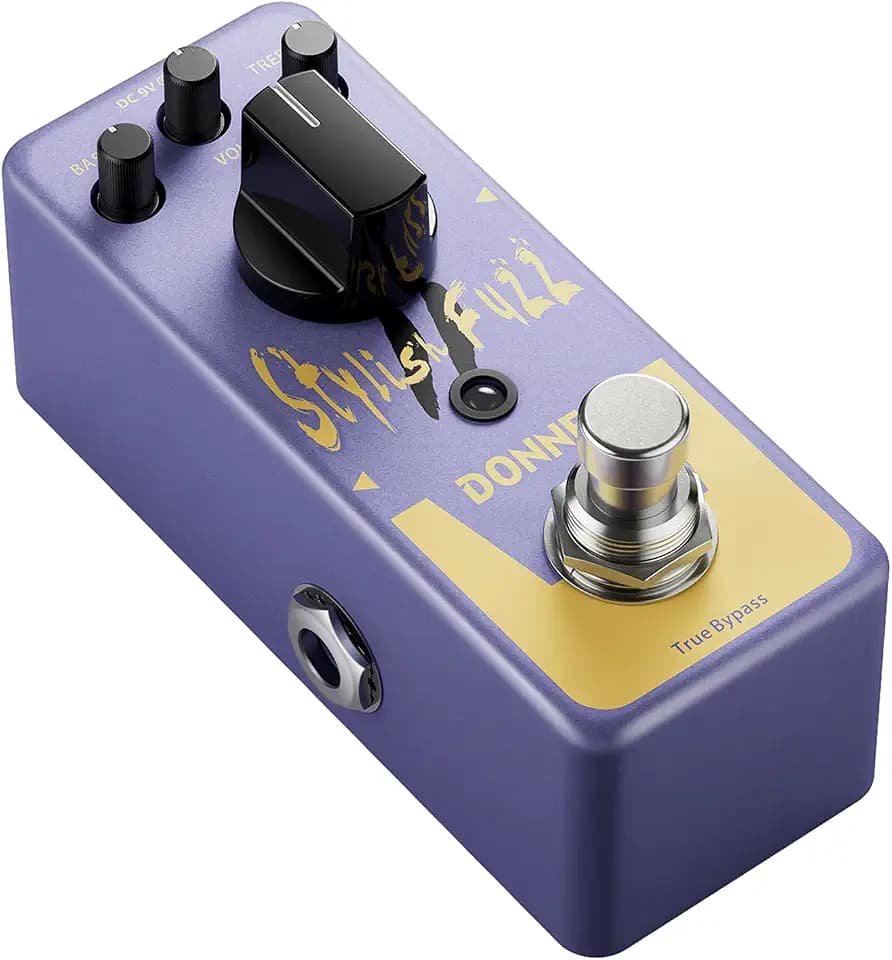 Donner Fuzz Guitar Pedal - Classic Stylish Fuzz Mini Effect Pedal for Electric Guitar/Bass, True Bypass