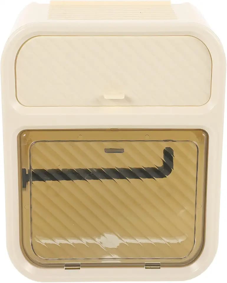 Wall Mounted Tissue Box Holder, ABS Bathroom Dispenser Organizer