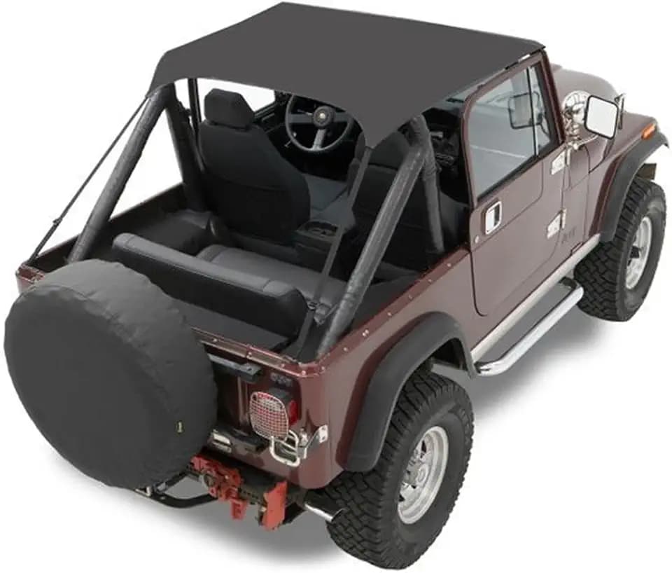 Bestop Traditional Bikini Black Crush 5250801 for Jeep CJ7/CJ8/YJ 1976-1991