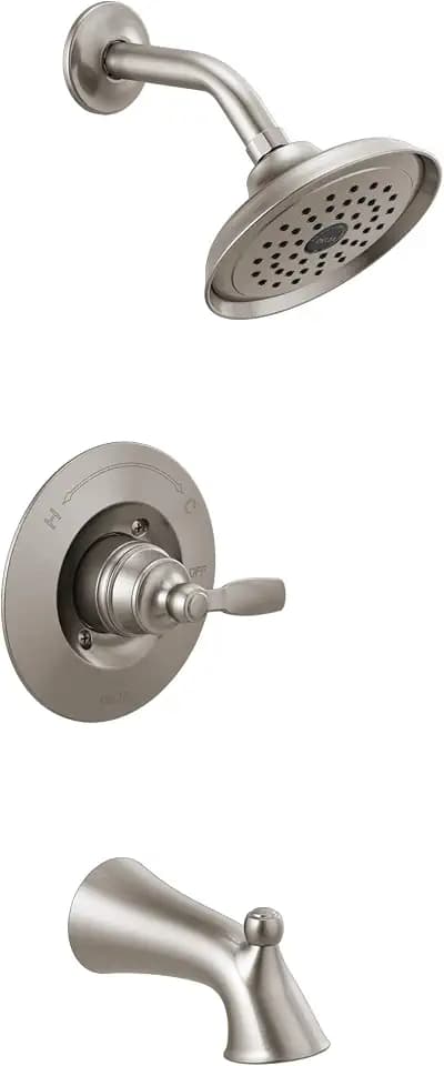Delta T14432-SS Woodhurst Tub/Shower Trim, Stainless (Valve sold separately)