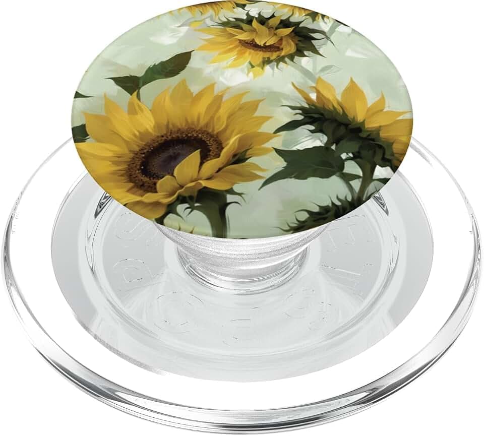Cute Flower Sunflower PopSockets PopGrip for MagSafe