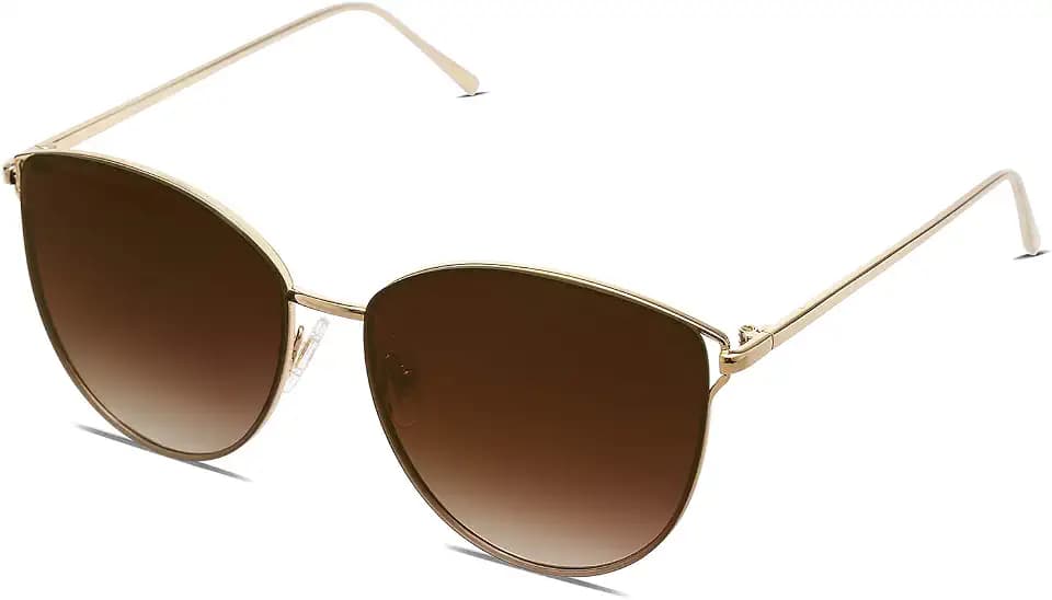 SOJOS Mirrored Flat Lens Fashion Round Sunglasses for Women SJ1085,Large