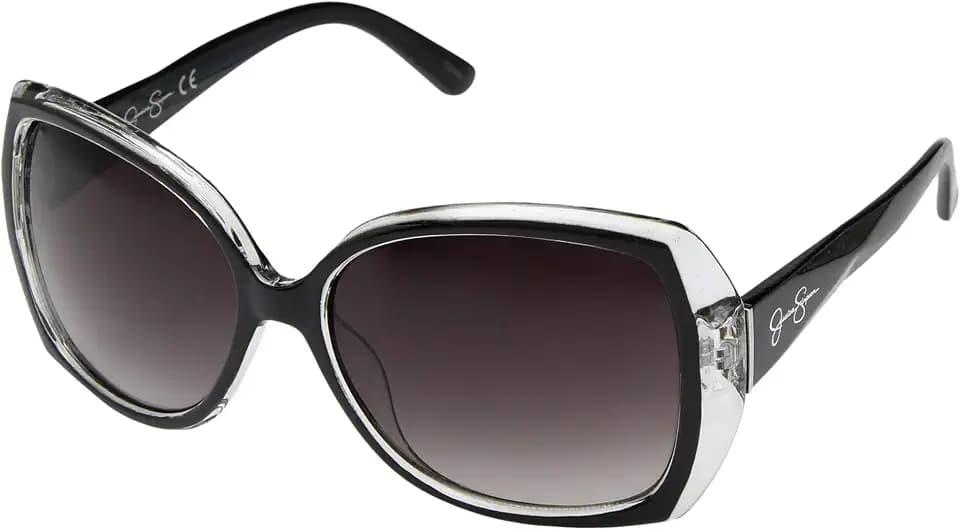 Jessica Simpson Women's J5234 Oversized Retro Butterfly Sunglasses