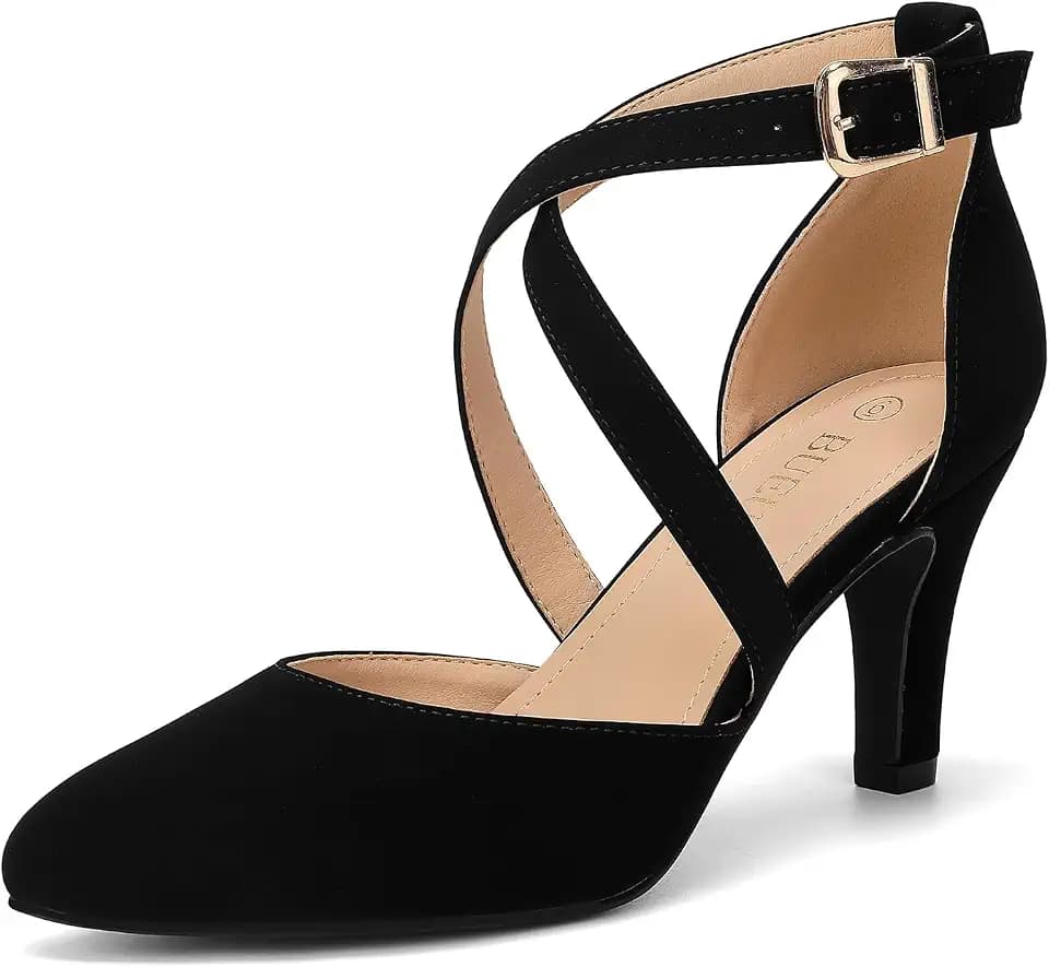 Women's 3In Closed Toe Heel Pumps Dress Shoes for Women