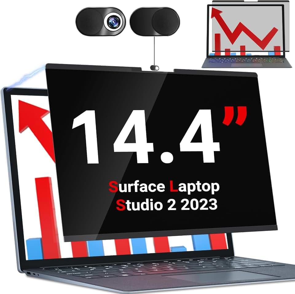 ZOEGAA Magnetic Privacy Screen Protector Compatible with Microsoft Surface Laptop Studio 14.4 inch
