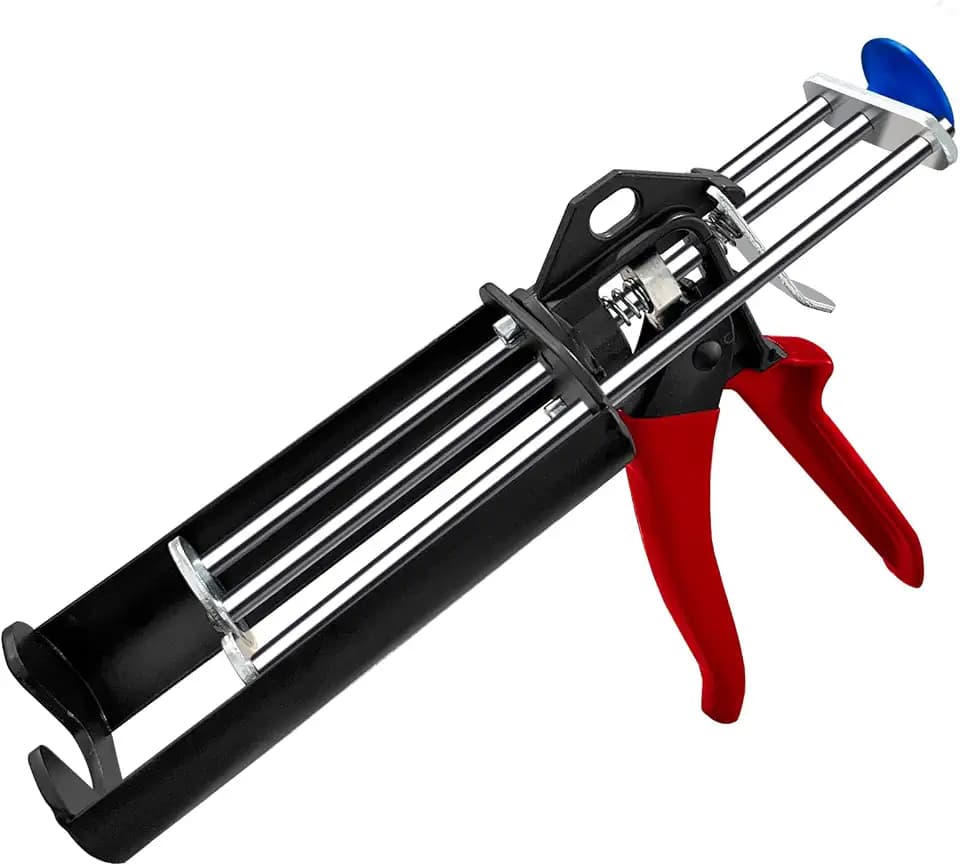 Dual Epoxy Gun, 200 mL/6.76 fl oz Double Cartridge Caulking Gun