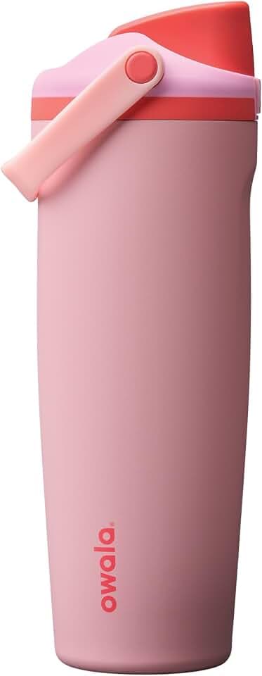 Owala FreeSip Sway Edelstahl-Trinkflasche, 890ml, Angel Food Cake