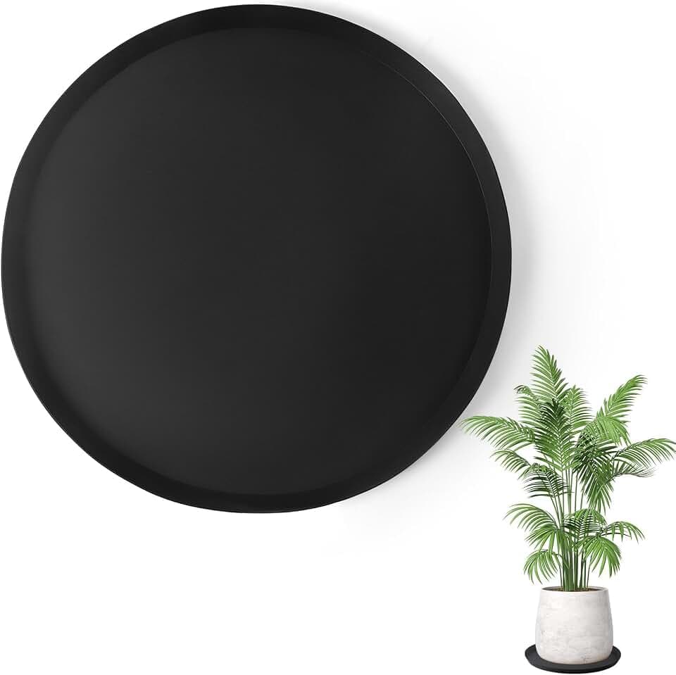 Kalolary 25 Inch Plant Saucer for Potted Plant Silicone Plant Trays