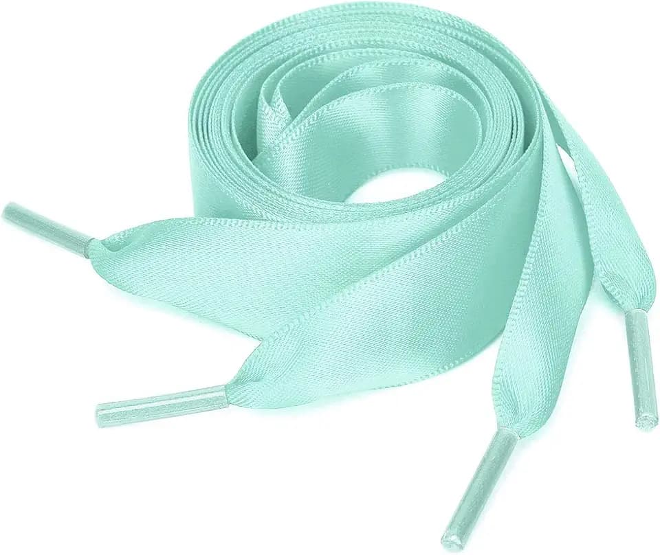uxcell 2 Pairs Flat Ribbon Shoelaces Sneakers Shoestrings for Women DIY Decor