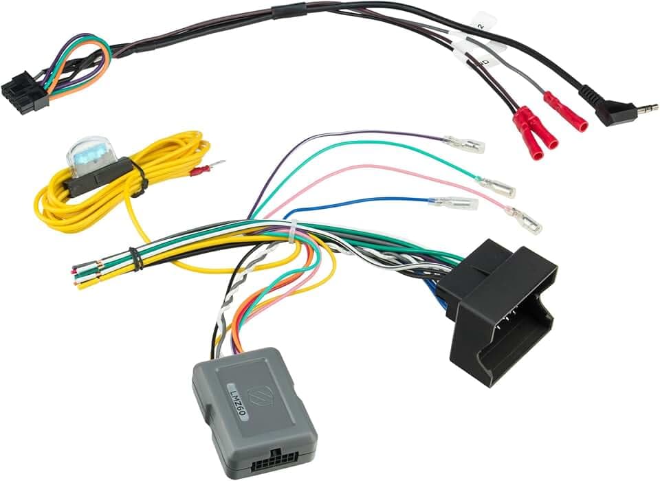 Scosche Link+ LMZ60 Radio Replacement Interface with Steering Wheel Control Adapter Compatible with Select 2008-11 Non-Amplified Mercedes Vehicles - Car Stereo Wiring Harness Kit - See Fit Guide Image