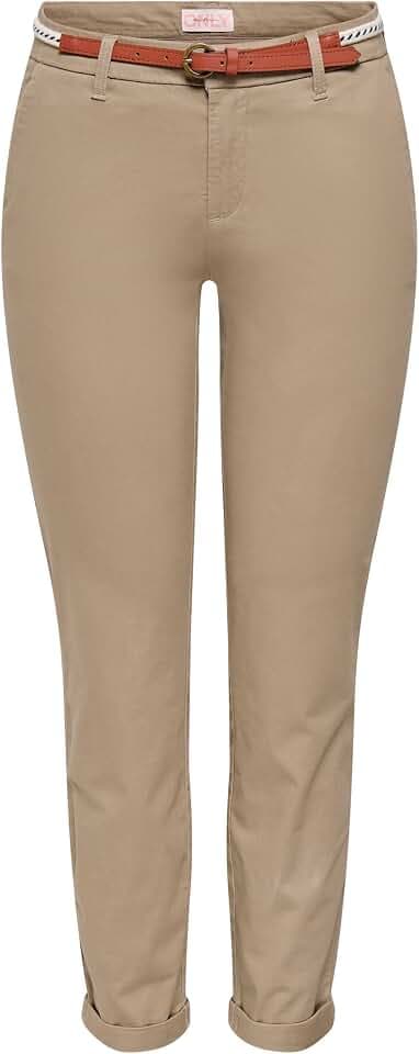 ONLY Female Chino Hose ONLBIANA Normal geschnitten Chino Hose