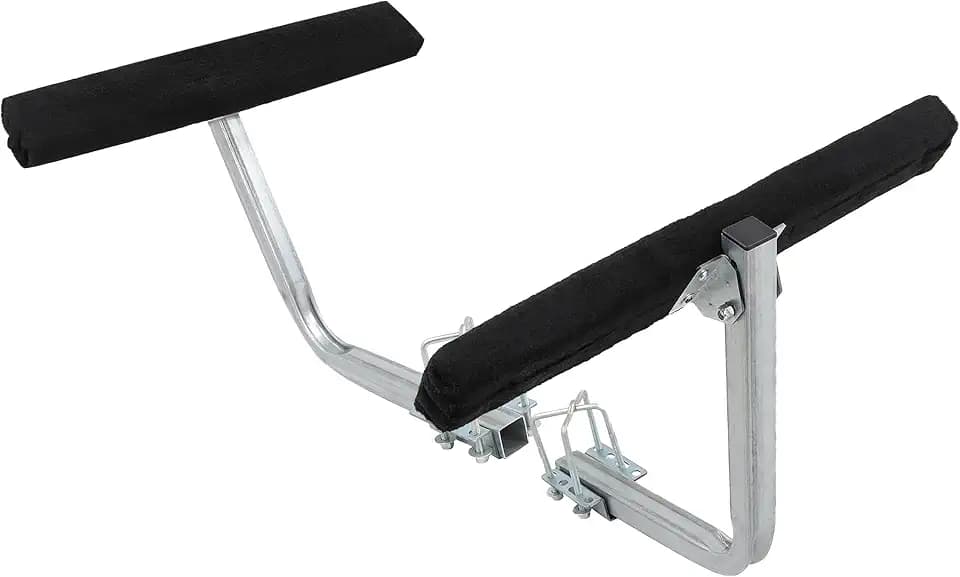 Boat Trailer Guides 2 Foot Bunk Boards Kit - 24 Inch Carpeted Guide On Tilting Side Bunks for High Beam, Box or C-Channel Trailers with Mounting Frames and Hardware