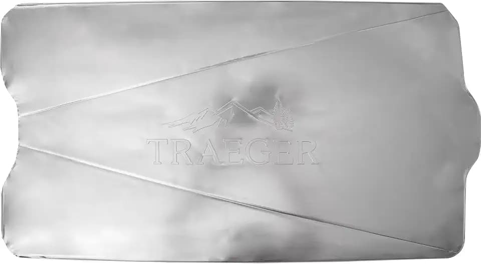 Traeger Drip Tray Liners Size C, 5‑Pack Disposable Aluminum Grill Liners, Custom Fit for Traeger Pellet Grills, Easy Cleanup, Grease & Drip Protection for Outdoor Cooking