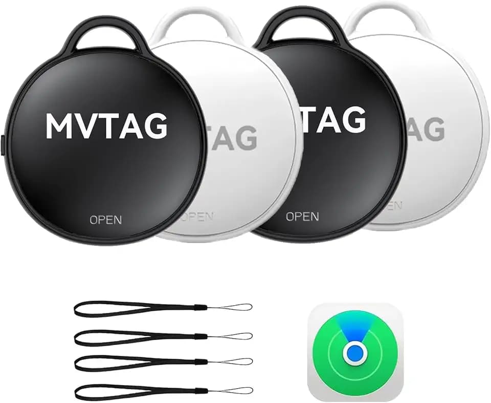 Bluetooth Item Tracker (4 Pack), IP67 Waterproof Smart Tags for Keys