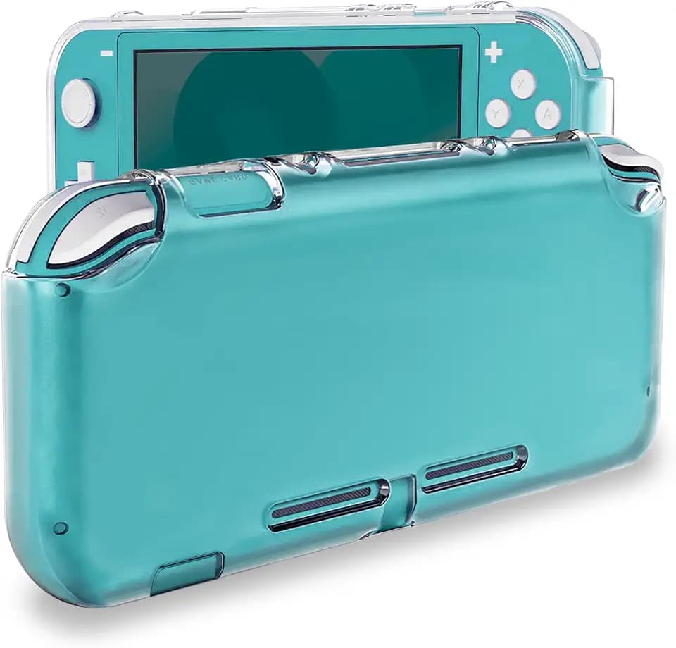 TIKOdirect Clear Case for Switch Lite, Durable Clear Cover with Shock-Absorbent & Anti-Scratch Switch Lite Accessories Slim Skin Shell, Transparent