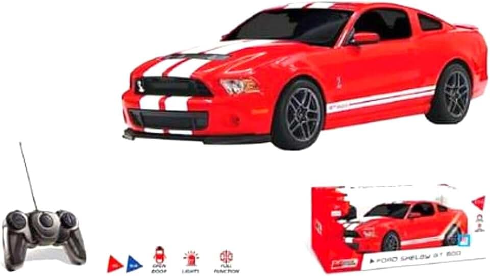 Mondo Motors, FORD SHELBY GT, Modell im Maßstab 1: 14, Geschwindigkeit bis zu 10 km / h, Spielzeugauto für Kinder - 63550