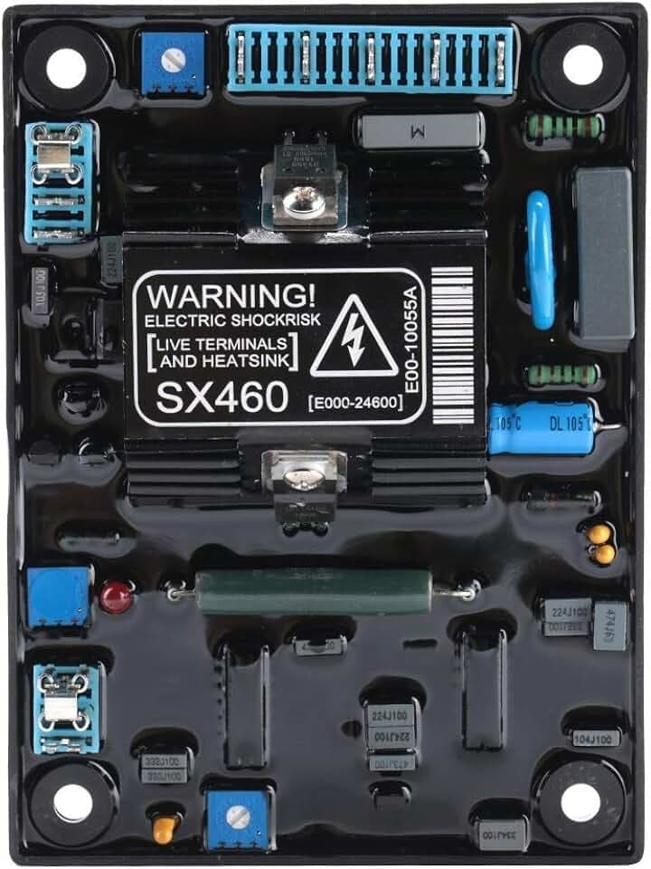 Spannungsregler,Automatischer Spannungsregler für Generator,SX460 Eingang 190-264VAC Automatischer Motorspannungsregler AVR Generator Zubehör