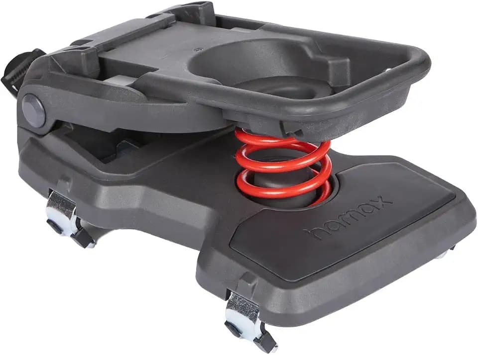 HAMAX Caress Gepäckträger-Adapter für Kinderfahrradsitz Caress, Geeignet für Gepäckträger von 120-180 mm, Kompatibel für E-Bikes