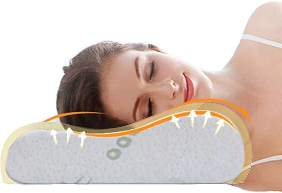 Memory Schaum Kissen Kopfkissen, Nackenstützkissen, Ergonomisches Nackenkissen für Verschiedene Schlafpositionen mit abnehmbarem Bezug