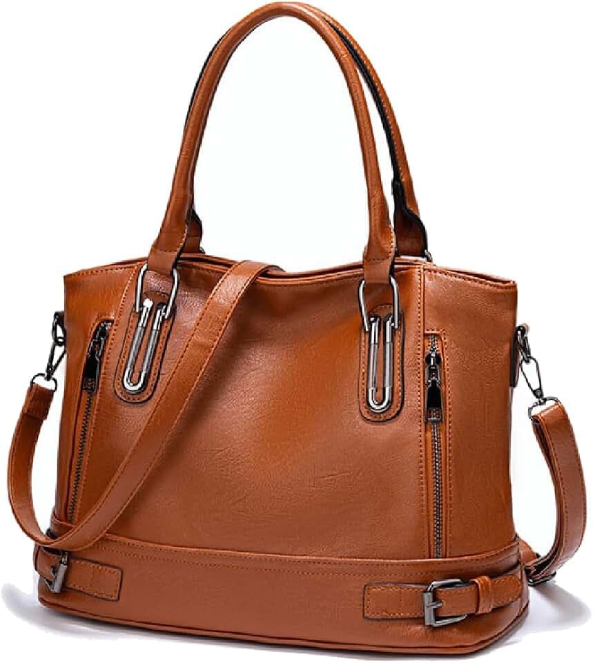 Aileese Handtaschen und Geldbörsen für Damen, Tragegriff oben, Crossbody-Tasche mit verstellbarem Riemen, PU-Schultertaschen für Damen