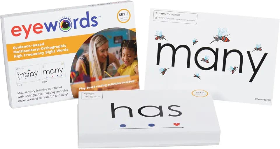 Sight Word & Phonics Flash Cards Set 3, Model EW-27