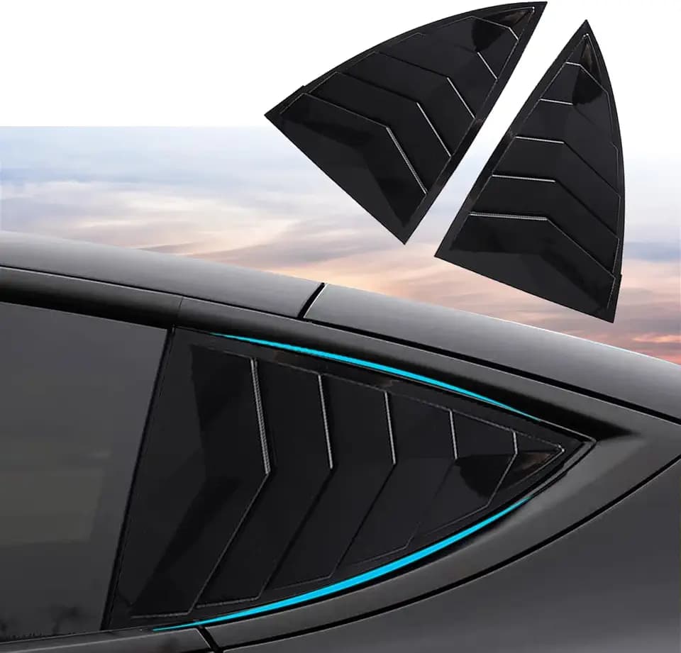 for Tesla Model Y Rear Side Window Cover Louver Sport Style-LH