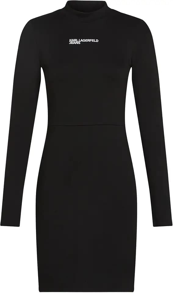 Karl Lagerfeld Jeans Women's Milano Mock-Neck Dress