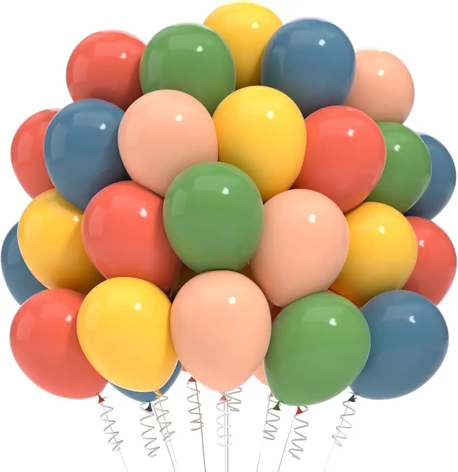 100 Luftballons Bunt,12” Bunt Latex Ballons,Regenbogen Luftballons für Ballongirlande Oder Ballonbogen als Party Geburtstags Hochzeit