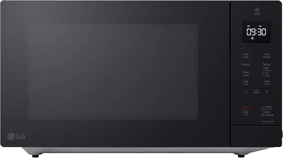 LG Countertop Microwave, 1.1 cu. ft., Black, 20.1x11.4x15.7 Inches, EasyClean Interior, 900 Watts