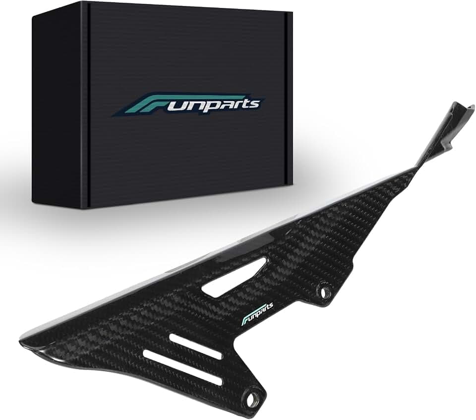 Funparts Sur Ron Chain Guards,Carbon Fiber Motorcycle Chain Guards Cover Protection for Surron Sur Ron Light Bee X/S/L1E Segway X260 X160 Electric Dirt Bike