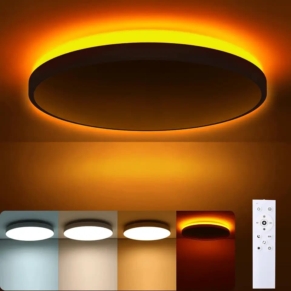 LED Deckenleuchte Dimmbar 46W 5060LM Ø37cm, CCT 3000K-6500K