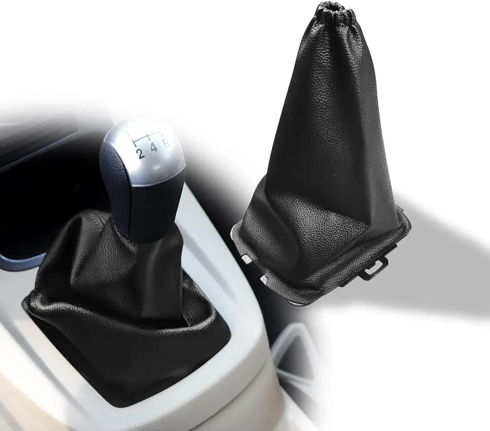 Shift Knob Dust Cover Compatible with Ford Fiesta 2009-2012 Black