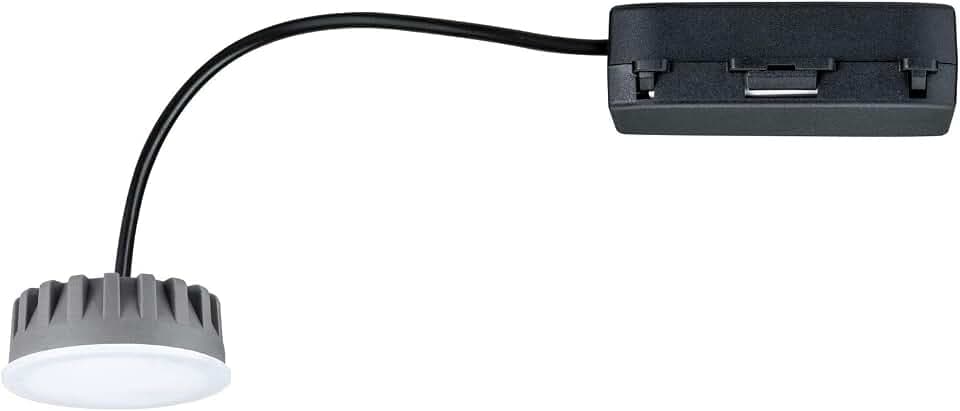 Paulmann 93078 Nova Plus LED Einbauleuchte Modul Coin 50mm 6W 470lm 230V 2700K Satin dimmbar Deckenspot Kunststoff