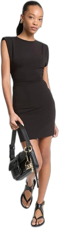 Michael Kors Women's Pleated Shoulder Mini Dress