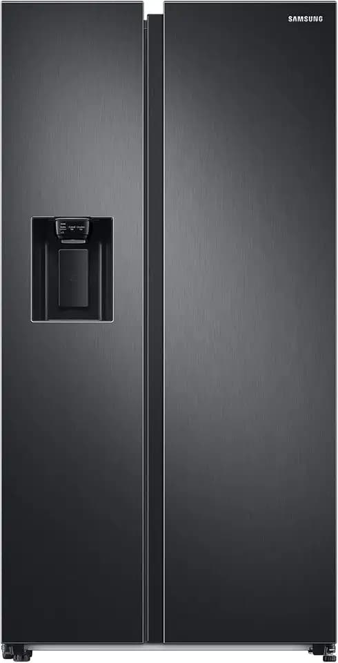 Samsung RS6GA8521B1/EG Side-by-Side Kühlschrank, 178 cm, 634 ℓ, 225 ℓ Gefriervolumen, Space Max Technologie, Premium Black Steel