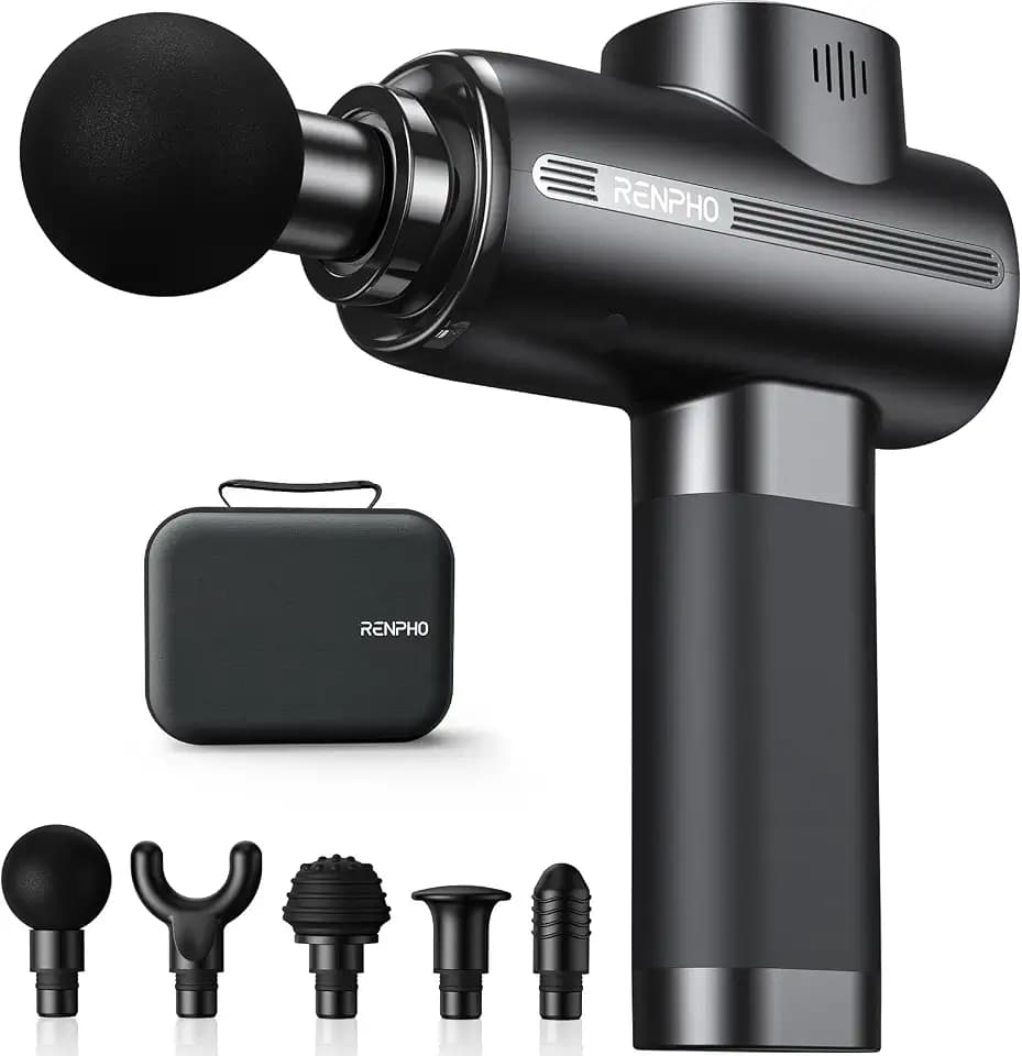 RENPHO Massagepistole mit 3200 U/min & 10MM Amplitude für Muskelentspannung